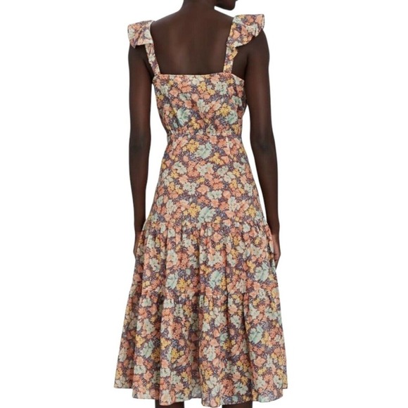 Veronica Beard Malgosia Knee Length Dress Womens Size 4 $495 Retro 40s Altered? - Picture 4 of 16
